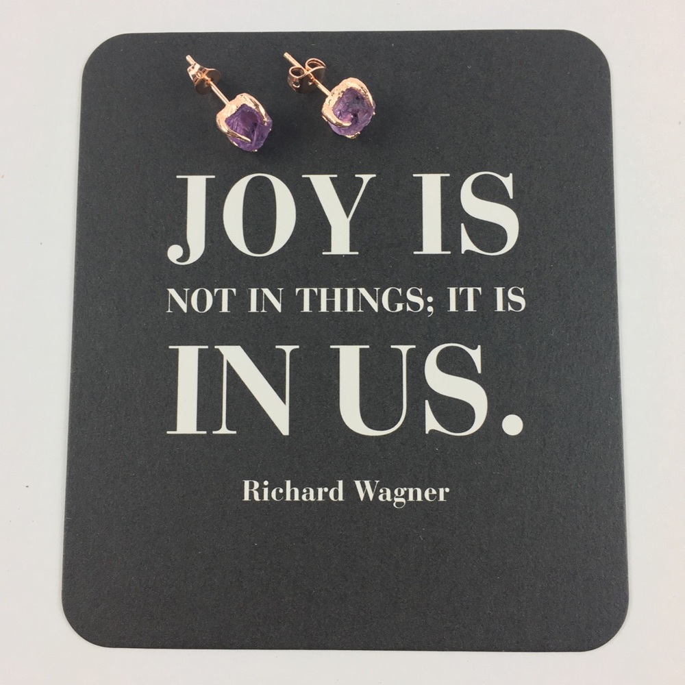 SALE!!! 💙 2 pairs left! Pink Amethyst Earrings - Picture 3 of 6